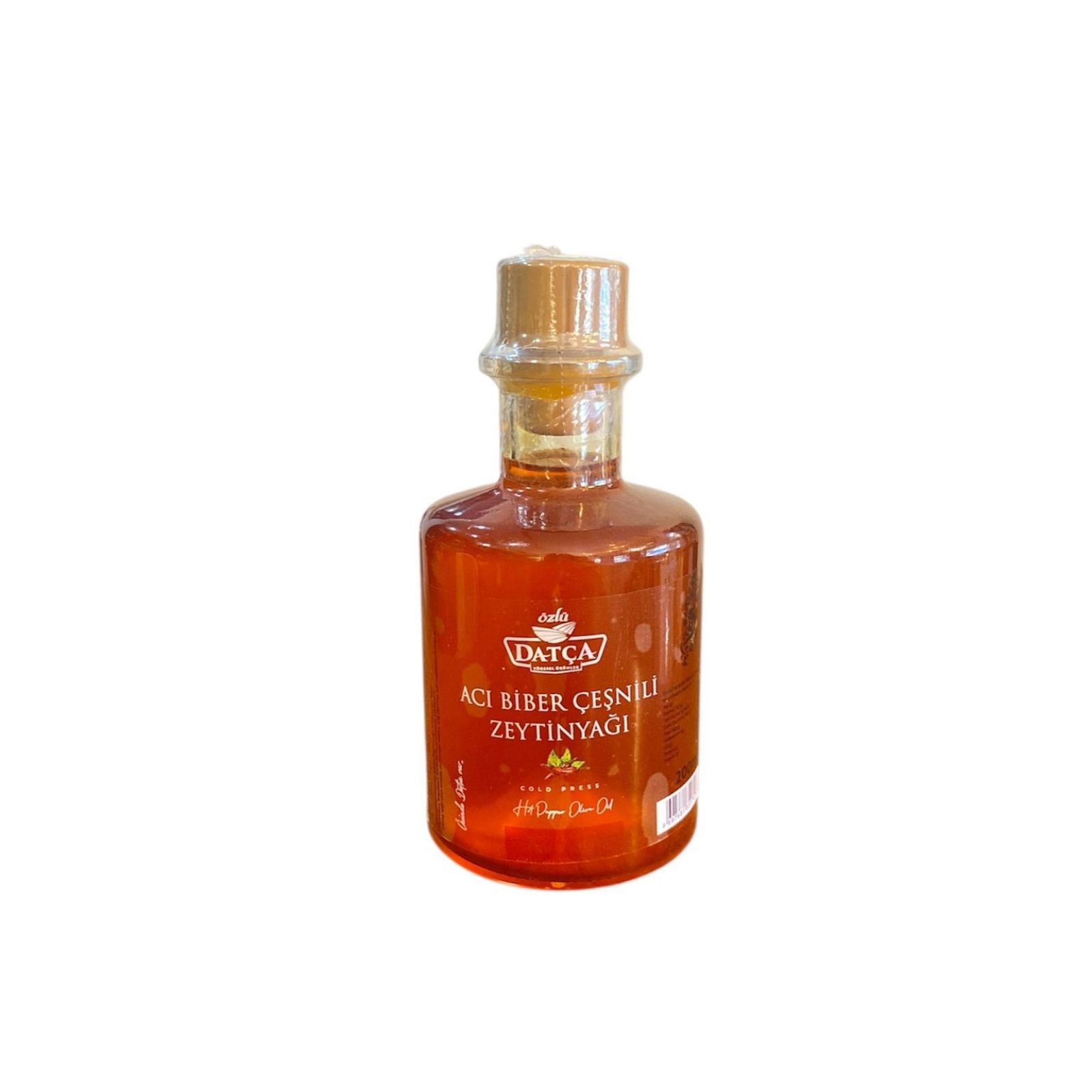 Acı biber Çeşnili Soğuk Sıkım Sızma Zeytinyağı 200ml.