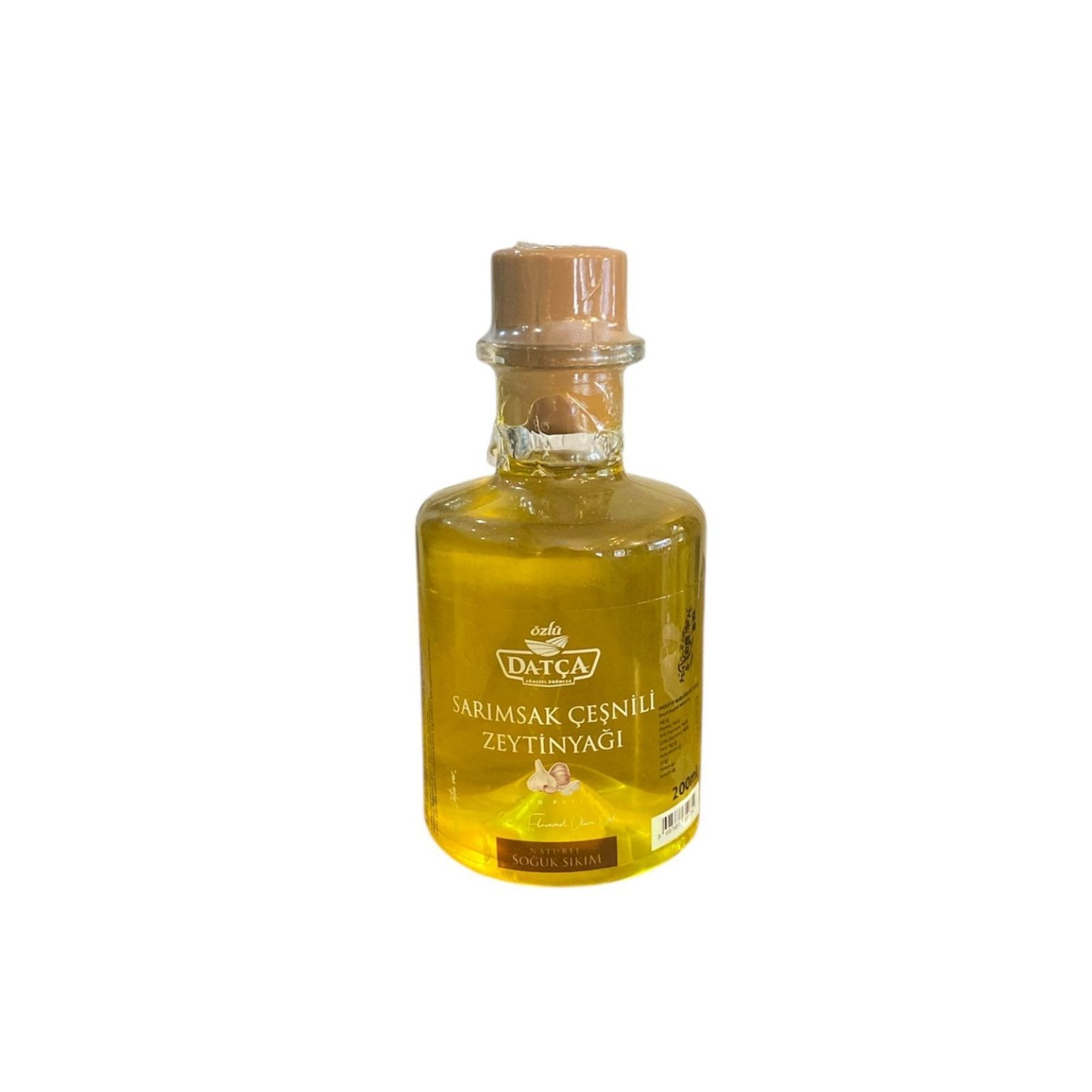 Sarımsak Çeşnili Soğuk Sıkım Naturel Sızma Zetinyağı 200 ml.